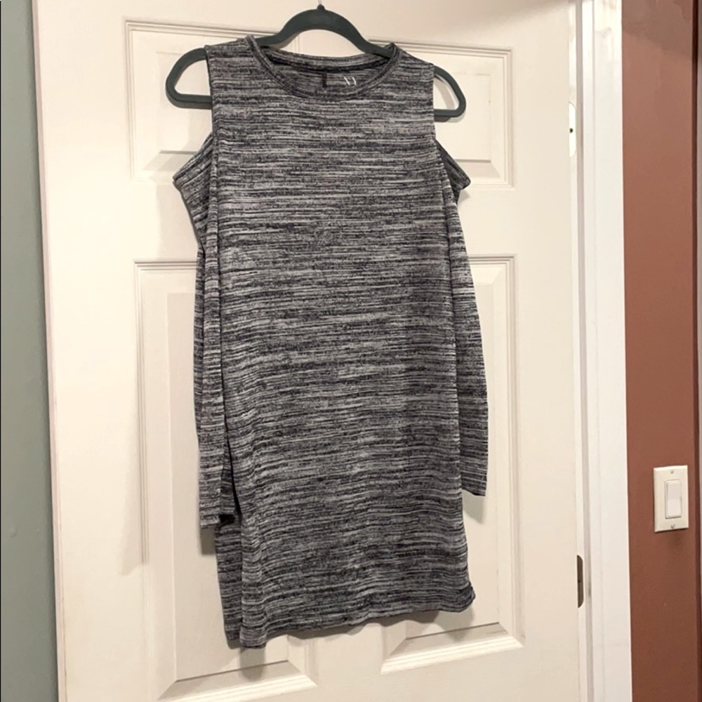 Cold shoulder sweater